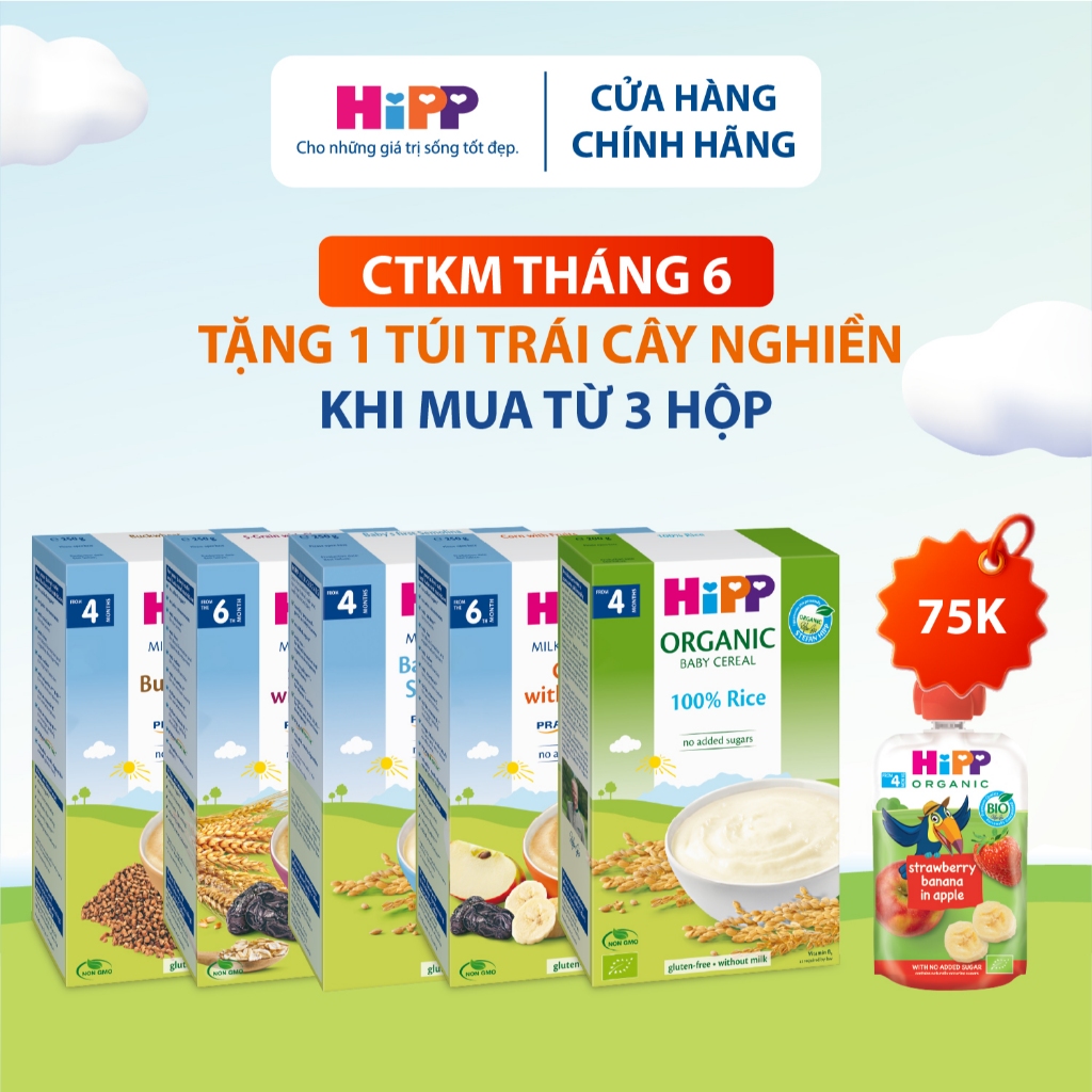 [KOL] Bột ăn dặm HiPP đủ vị, tiện lợi, dễ sử dụng