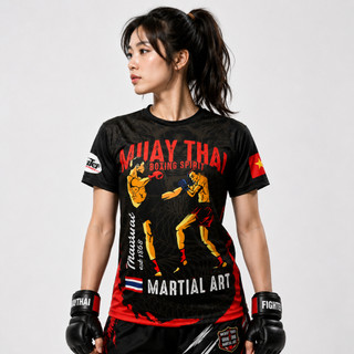 Áo Thun Võ Thuật Fighter M01 - Áo Thun Muay Thái Dragon, KickBoxing, Boxing – Never Give Up