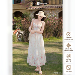 Đầm Khiết Styel Maxi Hoa Corset Dáng Dài Phong Cách Bay Bổng Dịu Dàng KD675