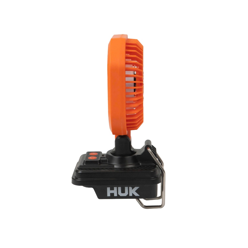 Thân Quạt Để Bàn Tích Hợp Đèn LED HUKAN G3-FS004| Điện áp 21V | Type-C | Quạt Pin Có Đèn LED COB | Xoay 180°