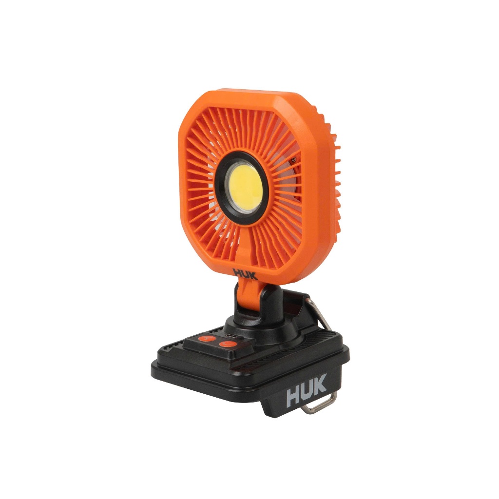 Thân Quạt Để Bàn Tích Hợp Đèn LED HUKAN G3-FS004| Điện áp 21V | Type-C | Quạt Pin Có Đèn LED COB | Xoay 180°