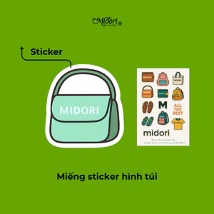 STICKER TÚI ĐEO CHÉO XÁCH TAY DU LỊCH MIDORI BAG COLLECTION