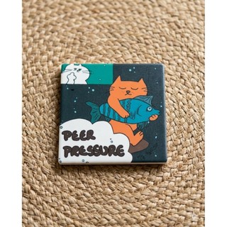 🐱 Lót Ly Gốm "Những Chiếc Mèo Thư Giãn" – congngoartwork