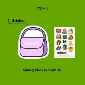 STICKER TÚI ĐEO VAI NAM NỮ TRENDY PHONG CÁCH MÙA HÈ MIDORI BAG COLLECTION