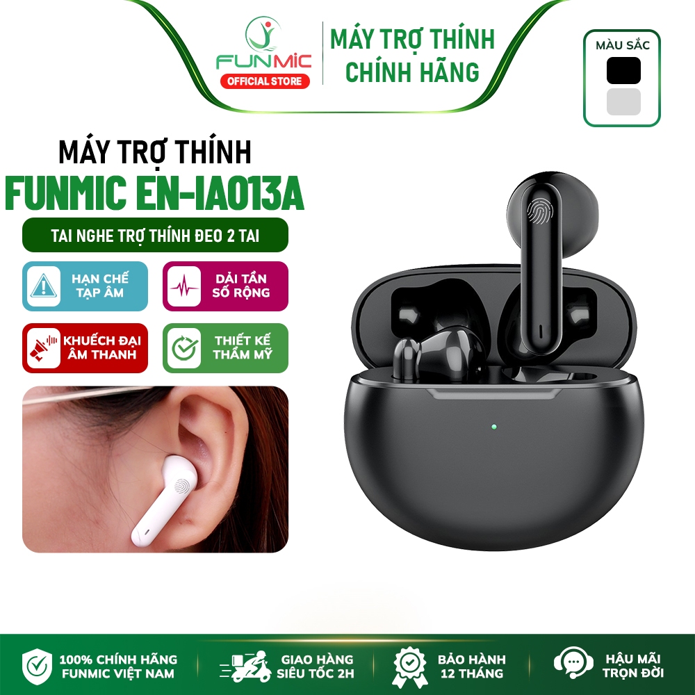 Máy trợ thính cao cấp Funmic EN-IA013A - Hỗ trợ âm thanh cho người già lãng tai