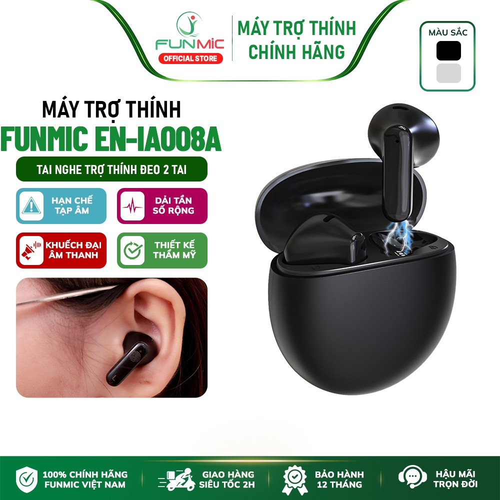 Tai nghe trợ thính cao cấp Funmic EN-IA008A - Âm thanh chân thật, to rõ, thiết kế hiện đại