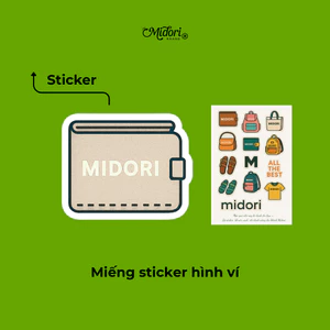 STICKER VÍ ĐỰNG THẺ TIỀN NHỎ GỌN UNISEX TIỆN LỢI | MIDORI BAG COLLECTION