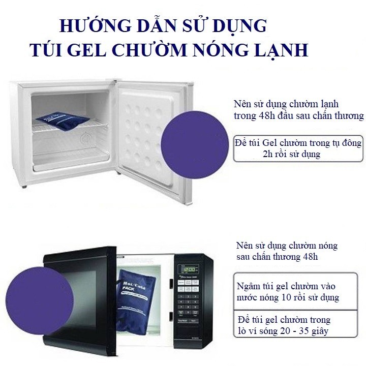 Túi chườm GEL nóng lạnh đa năng, chườm lạnh thể thao, gel CMC an toàn hỗ trợ giảm chấn thương, phục hội sau tập