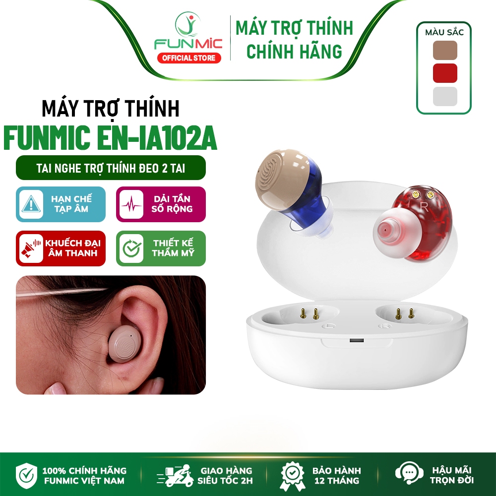 Máy trợ thính siêu nhỏ đeo trong tai Funmic EN-IA102A - Giải pháp cải thiện thính lực cho người điếc