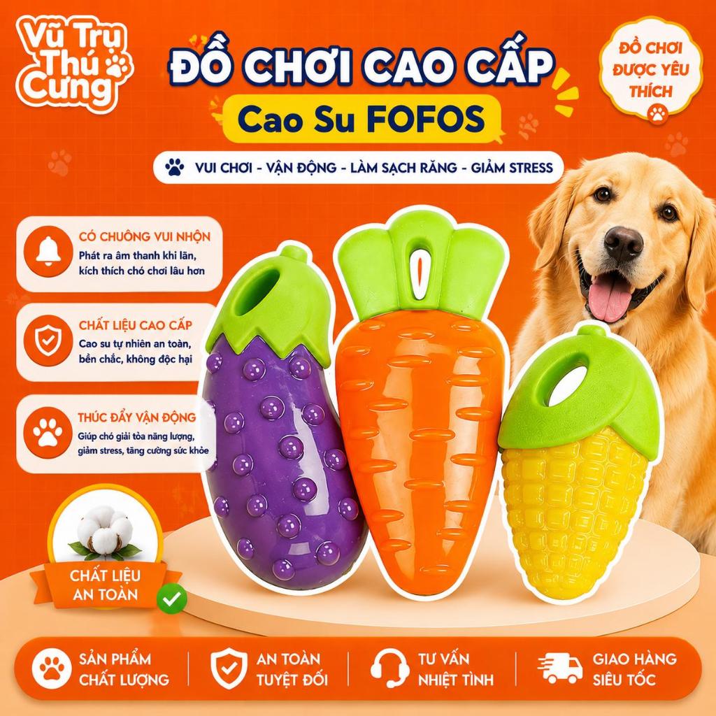 Đồ Chơi Cho Chó Gặm - Mẫu Trái Cây Cao Cấp FOFOS