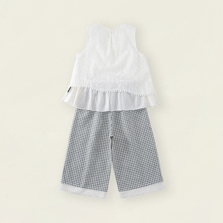 Set Bộ Bé Gái, Đồ Bộ Bé Gái Thiết Kế Áo Tiểu Thư Kèm Quần Ống Suông Chất Liệu Cotton Mềm Mại
