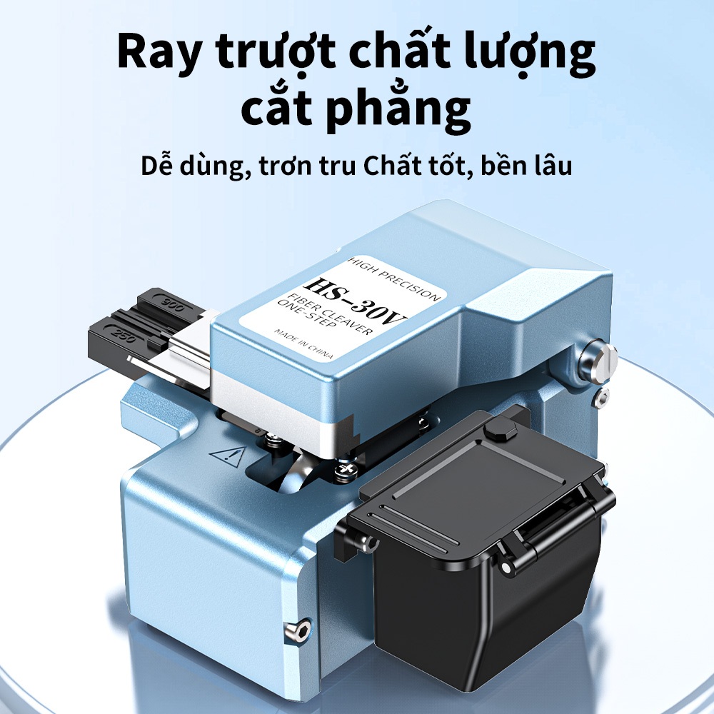 Dao Cat Soi Quang HS-30V Tu Dong Hoi Vi Cat Chinh Xac Cao Cho May Han Quang FTTH