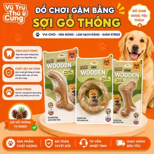 Đồ Chơi Nhai Gặm Cho Chó Bằng Sợi Gỗ Thông FOFOS