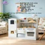 Bộ đồ chơi bếp gỗ tự nhiên kích thước 60x26x80cm, giúp bé phát triển trí tưởng tượng và sáng tạo