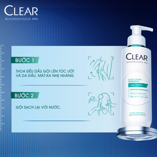 Dầu Gội Clear Scalpceuticals Pro Sebum Control 80G | Kiểm Soát Dầu Nhờn, Giảm Bết Tóc, Chai Mini