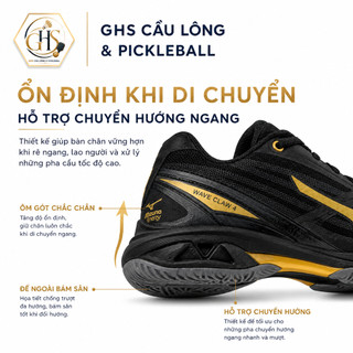 Giày Cầu Lông Mizuno Wave Claw 4 Chính Hãng – Tối Ưu Tốc Độ, Êm Gót, Bứt Hướng Nhanh