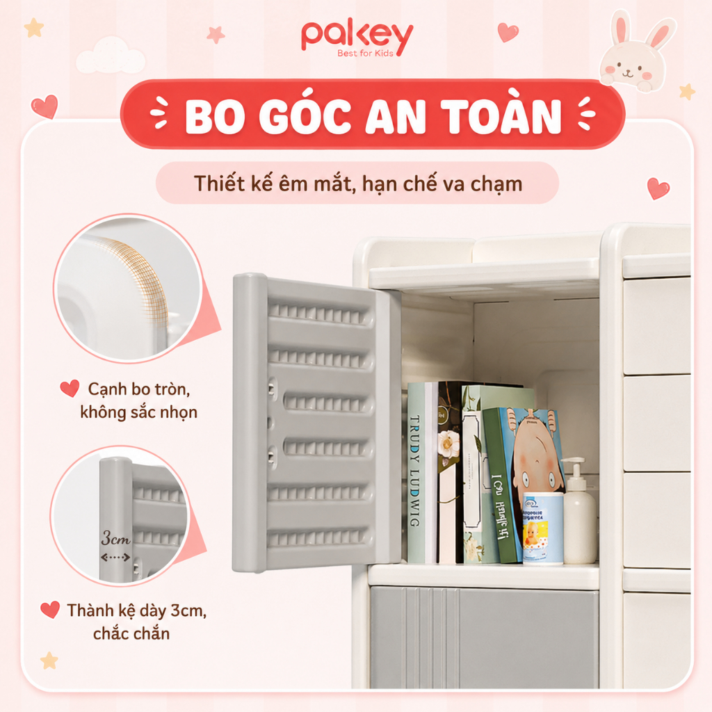 [HÓA TỐC] Kệ Đựng Đồ Cao Cấp Dày Dặn Cho Bé CÓ TẤM HẬU, Tủ Kệ Đa Năng Đựng Đồ Sơ Sinh Quần Áo Cho Mẹ Và Bé