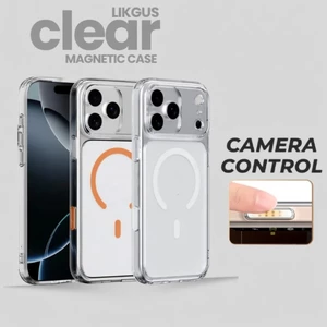 Ốp Lưng Trong Suốt Likgus Magnetic Cho iPhone 17 Pro Max - Nút Camera Control Độc Lập, Chống Ố Vàng