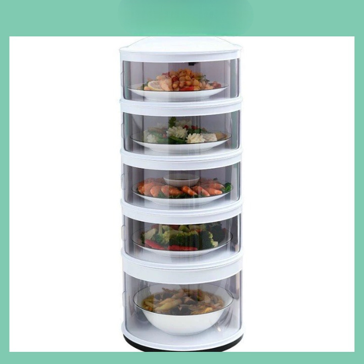 [Top Value] LỒNG BÀN 5 TẦNG GIỮ NHIỆT CHỐNG BỤI
