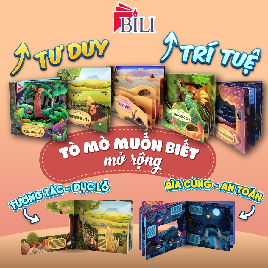 Bìa sách Tò Mò Muốn Biết (Mở rộng) Sách khoa học phát triển trí sáng tạo cho trẻ 3 8 tuổi (5 Cuốn lẻ cả bộ)