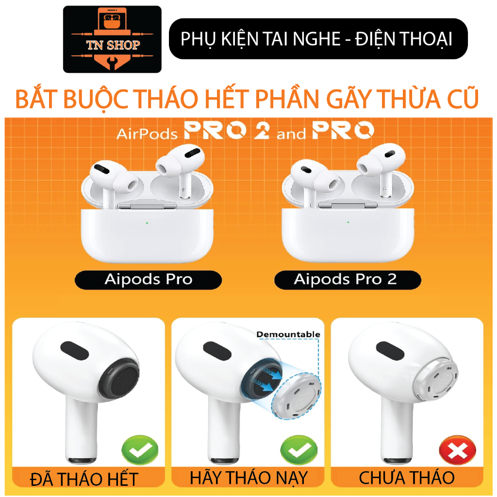 [NÚM AIRPORDS PRO GEN1/2] BỘ 2 NÚT TAI NGHE MỀM MẠI DÀNH CHO AIRPORDS PRO GEN 1 PRO GEN 2 CÓ LỖ GIẢM ÁP CÓ LƯỚI
