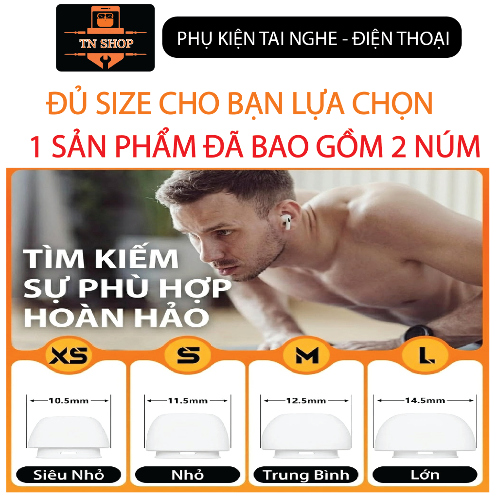 [NÚM AIRPORDS PRO GEN1/2] BỘ 2 NÚT TAI NGHE MỀM MẠI DÀNH CHO AIRPORDS PRO GEN 1 PRO GEN 2 CÓ LỖ GIẢM ÁP CÓ LƯỚI