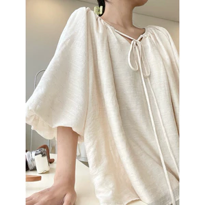 AUTUMN - Odette Shirt - Áo tay phồng vải linen sợi tiêu