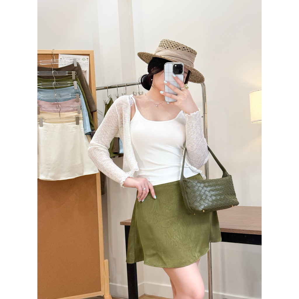 Chân Váy Lụa Poppop Skirt Dáng Ngắn Xoè Nhẹ | HÈO