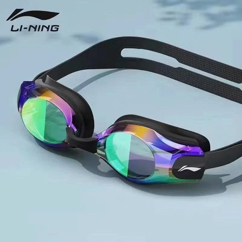 🆘GIÁ TỐT🆘 Kính Bơi Li-Ning Cao Cấp Tráng Gương Full Box, Chống Tia UV, Chống Mờ, Chống Đọng Nước