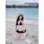 Bikini Tam Giác Kèm Áo Lưới Voan Mỏng + Quần Bí Ren Tiểu Thư Hot Trend Kieupham.shop