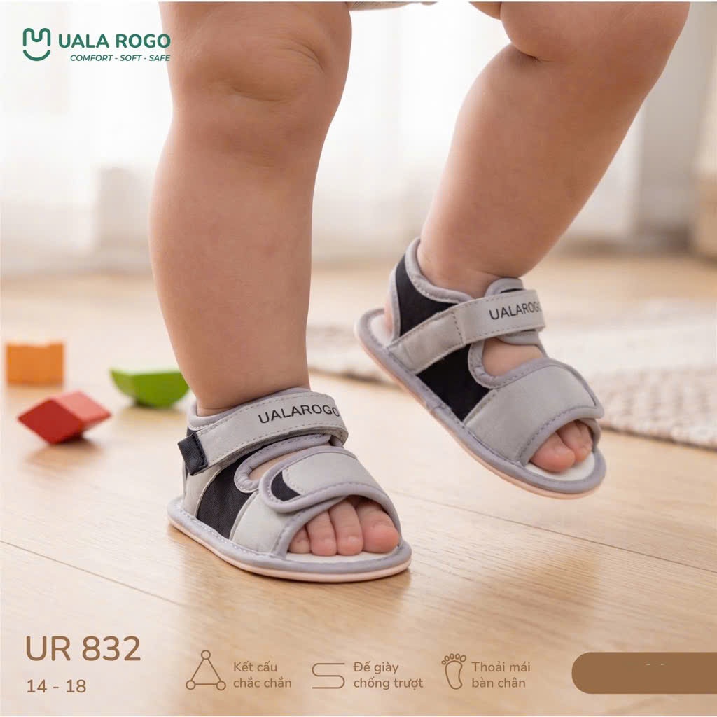 Dép Tập Đi Đáng Yêu Cho Bé Uala Rogo UR818 UR819 UR820 UR821 UR822 UR826 UR831 UR832 UR833 UR834 UR835