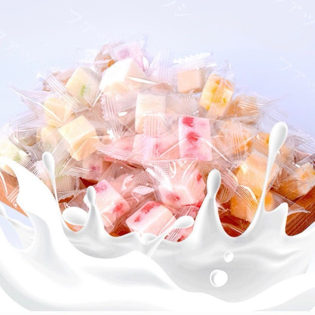 Kẹo sữa chua mix vị hoa quả 500g thơm ngon