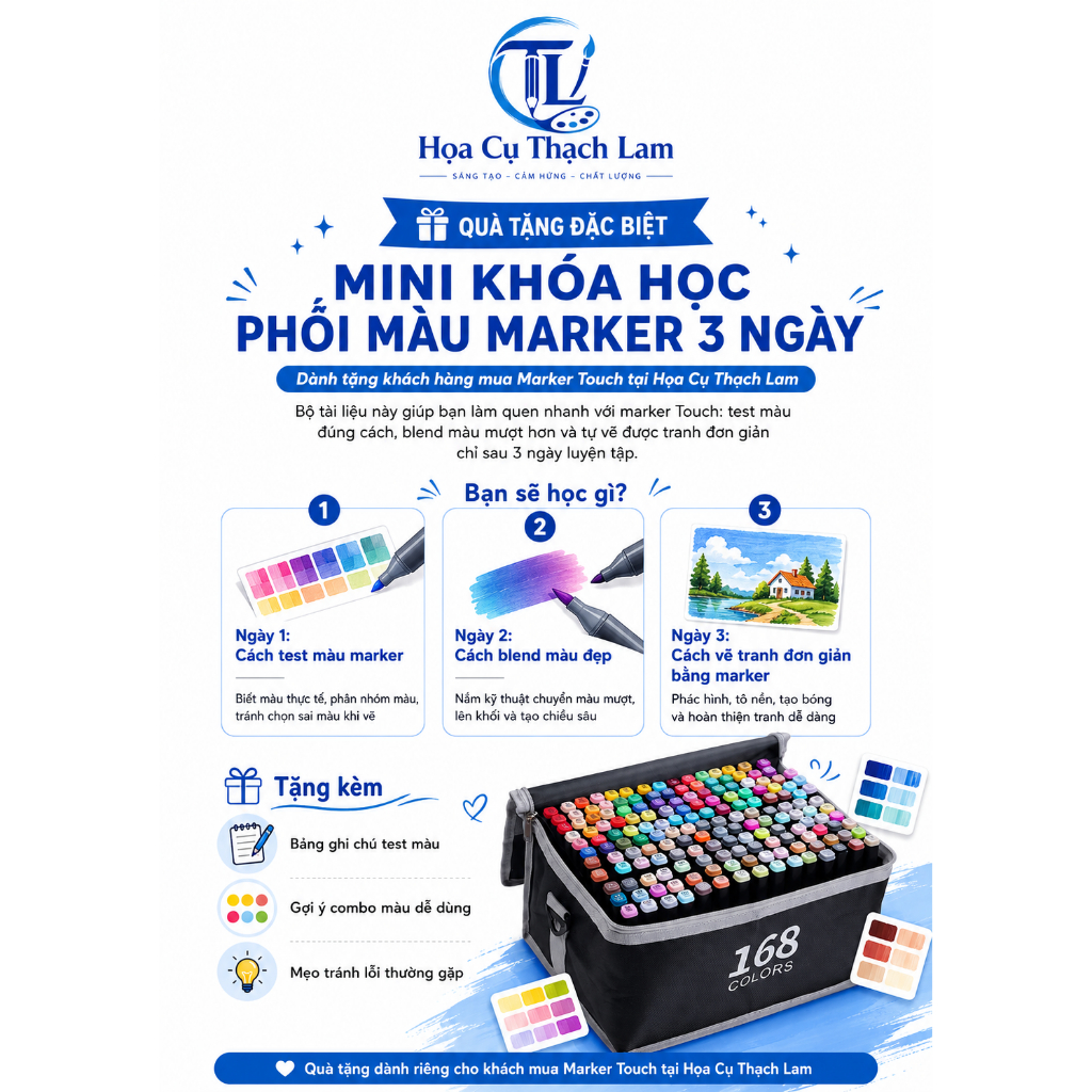 [Qùa tặng không bán] Khóa học nhà họa cụ thạch lam giúp bé hiểu hơn về mỹ thuật