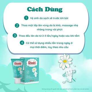 Kem dưỡng ẩm thảo mộc Ích Nhi, Tuýp 30g, Giúp làm mềm da, giúp da trẻ luôn mềm mịn, hết khô da, bong tróc da, nứt nẻ da