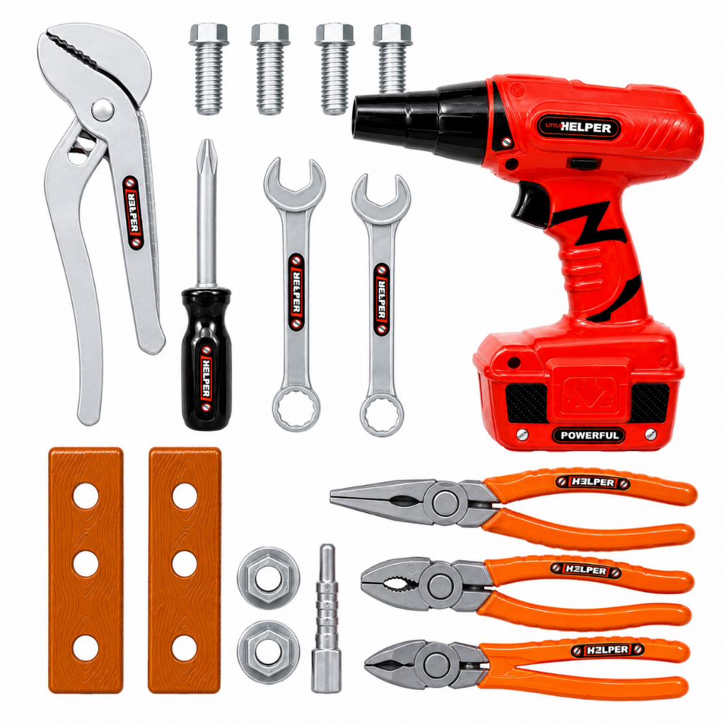 Bộ Đồ Chơi Dụng Cụ Sửa Chữa Cho Bé - Máy Khoan & Bộ Công Cụ Kỹ Sư,
