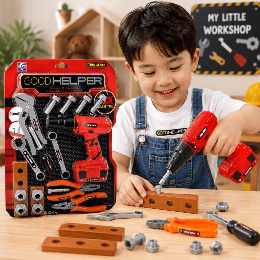 Bộ Đồ Chơi Dụng Cụ Sửa Chữa Cho Bé - Máy Khoan & Bộ Công Cụ Kỹ Sư,