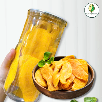 Xoài sấy dẻo, xoài sấy muối ớt HẠT VIỆT SẠCH, snack ăn vặt healthy cho giảm cân, ăn kiêng, bà bầu