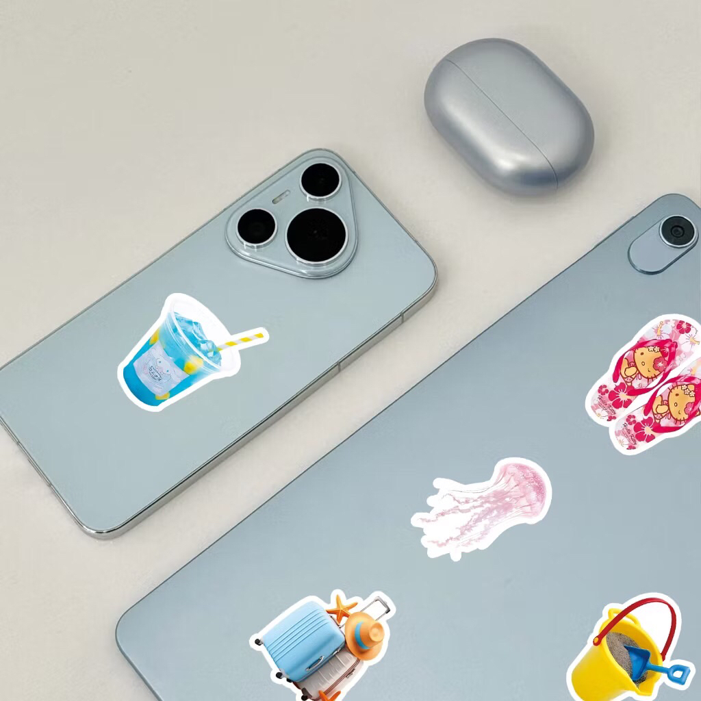 set sticker chủ đề về du lịch, biển, các sinh vật biển