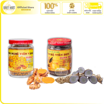 [Date New] Mật ong nghệ viên 100g Xuân Nguyên 2 loại Nghệ Vàng/ Nghệ Đen chính hãng GAHY MART