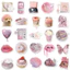 sticker chủ đề màu hồng các loại