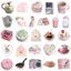 sticker chủ đề màu hồng các loại