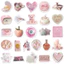 sticker chủ đề màu hồng các loại