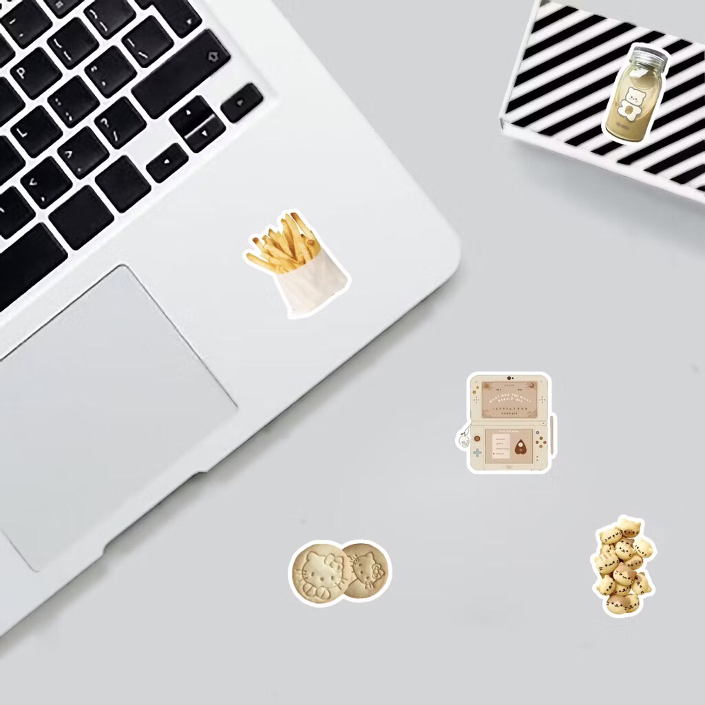 sticker với màu sắc vintage bắt mắt