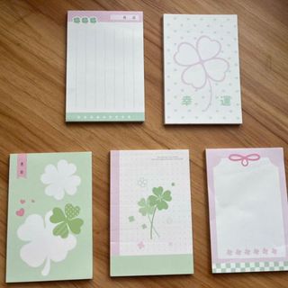 LEAFBOOK Giấy Note A7 Không Keo Pastel Dễ Thương – Sổ Ghi Chú Mini Bỏ Túi, Viết Lời Nhắn, Ghi Việc Cần Làm