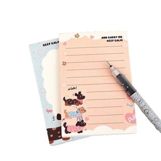 LEAFBOOK Giấy Note A7 Không Keo Pastel Dễ Thương – Sổ Ghi Chú Mini Bỏ Túi, Viết Lời Nhắn, Ghi Việc Cần Làm