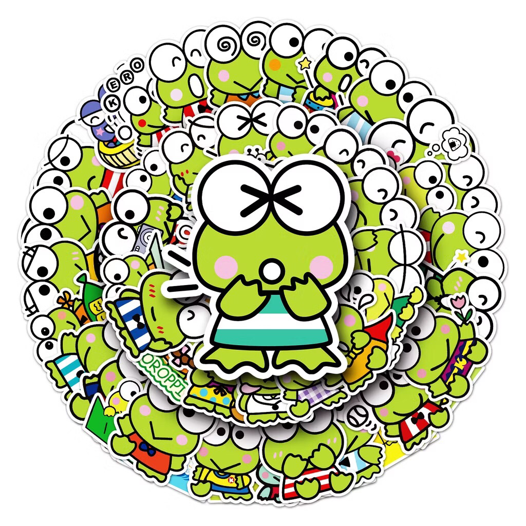 sticker sanrio keroppi ngộ nghĩnh