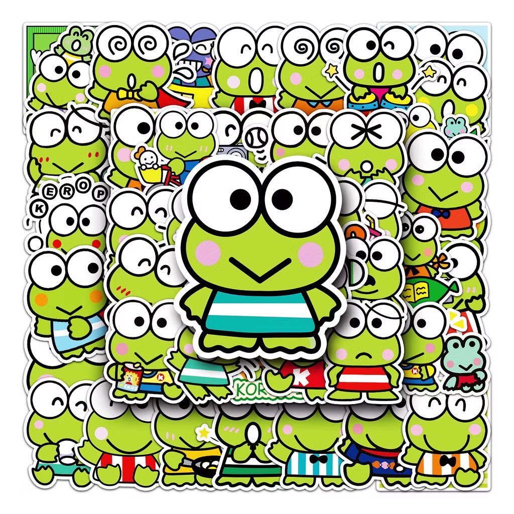 sticker sanrio keroppi ngộ nghĩnh