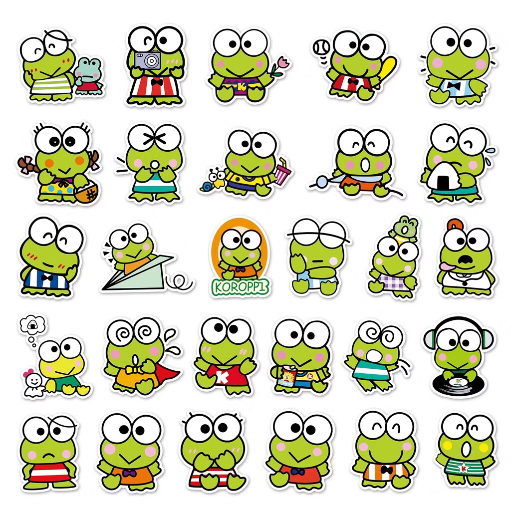 sticker sanrio keroppi ngộ nghĩnh