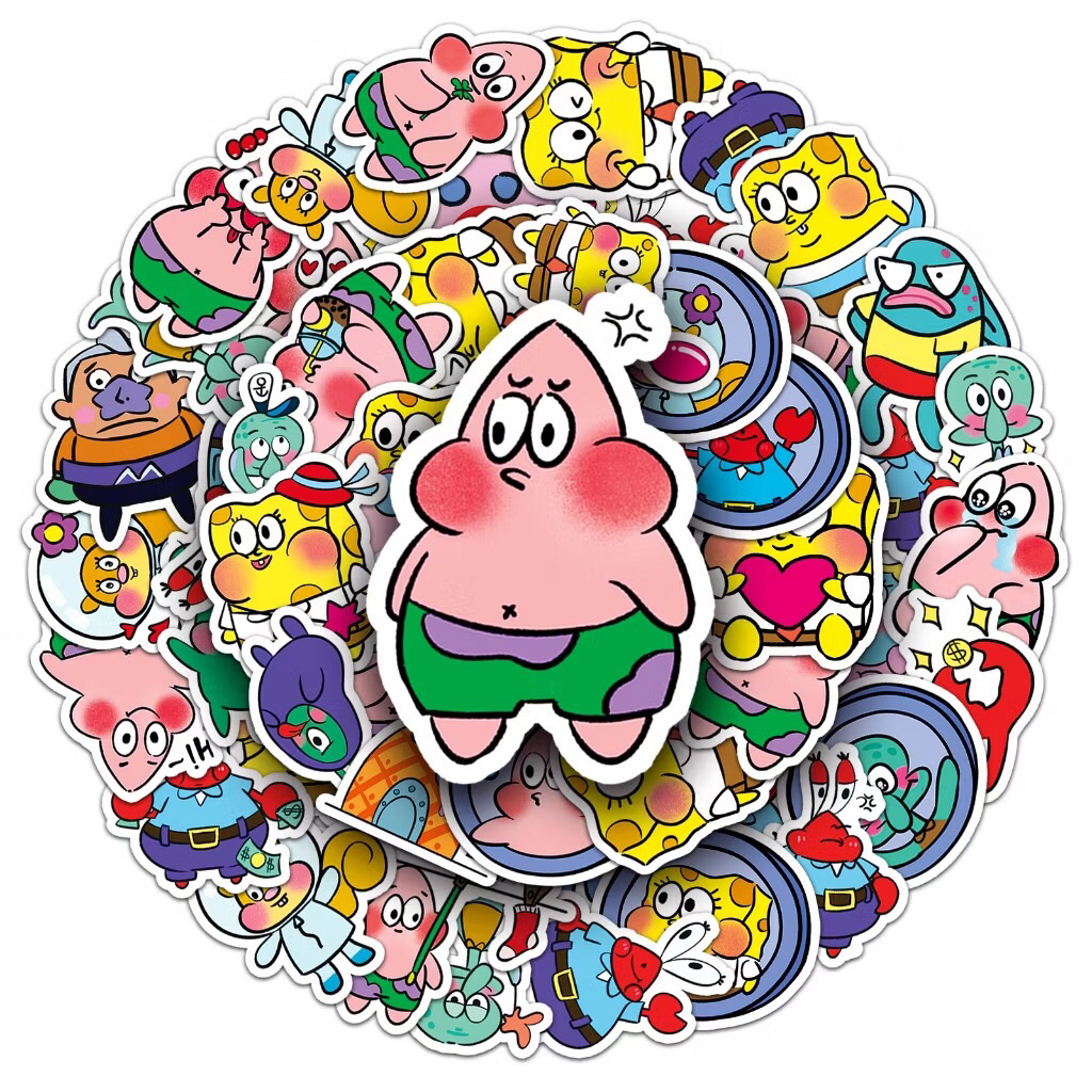 sticker bọt biển phiên bản chibi