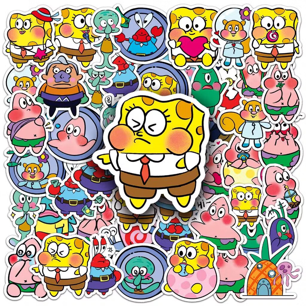 sticker bọt biển phiên bản chibi